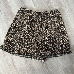 Cheetah print skort